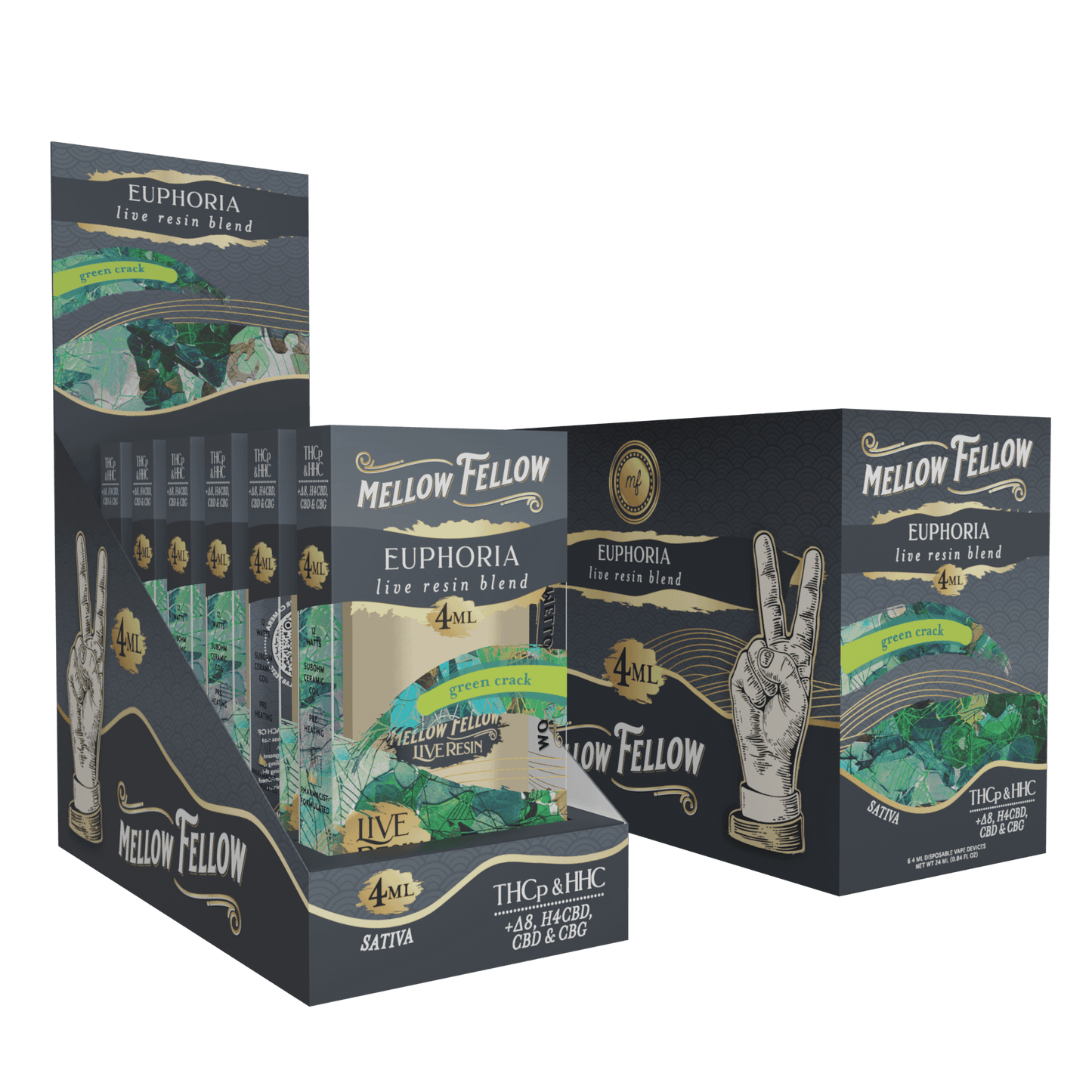 Mellow Fellow Live Resin Disposable 4g (6/pack) [DROPSHIP]