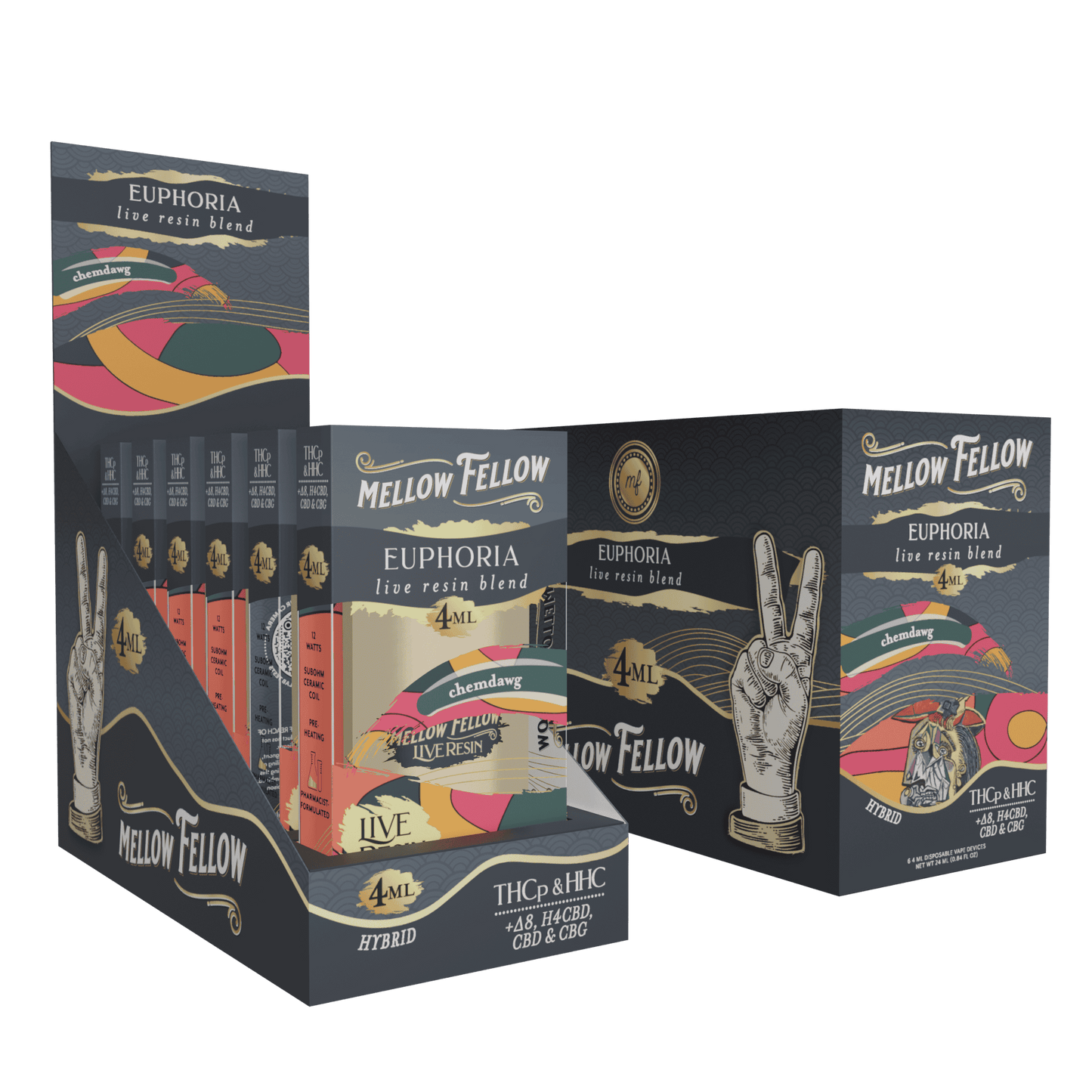 Mellow Fellow Live Resin Disposable 4g (6/pack) [DROPSHIP]