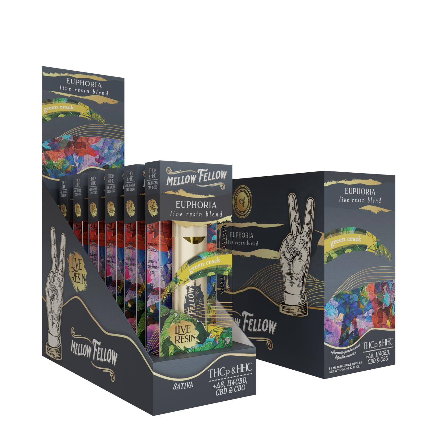 Mellow Fellow Live Resin Disposable 2g (6/pack) [DROPSHIP]