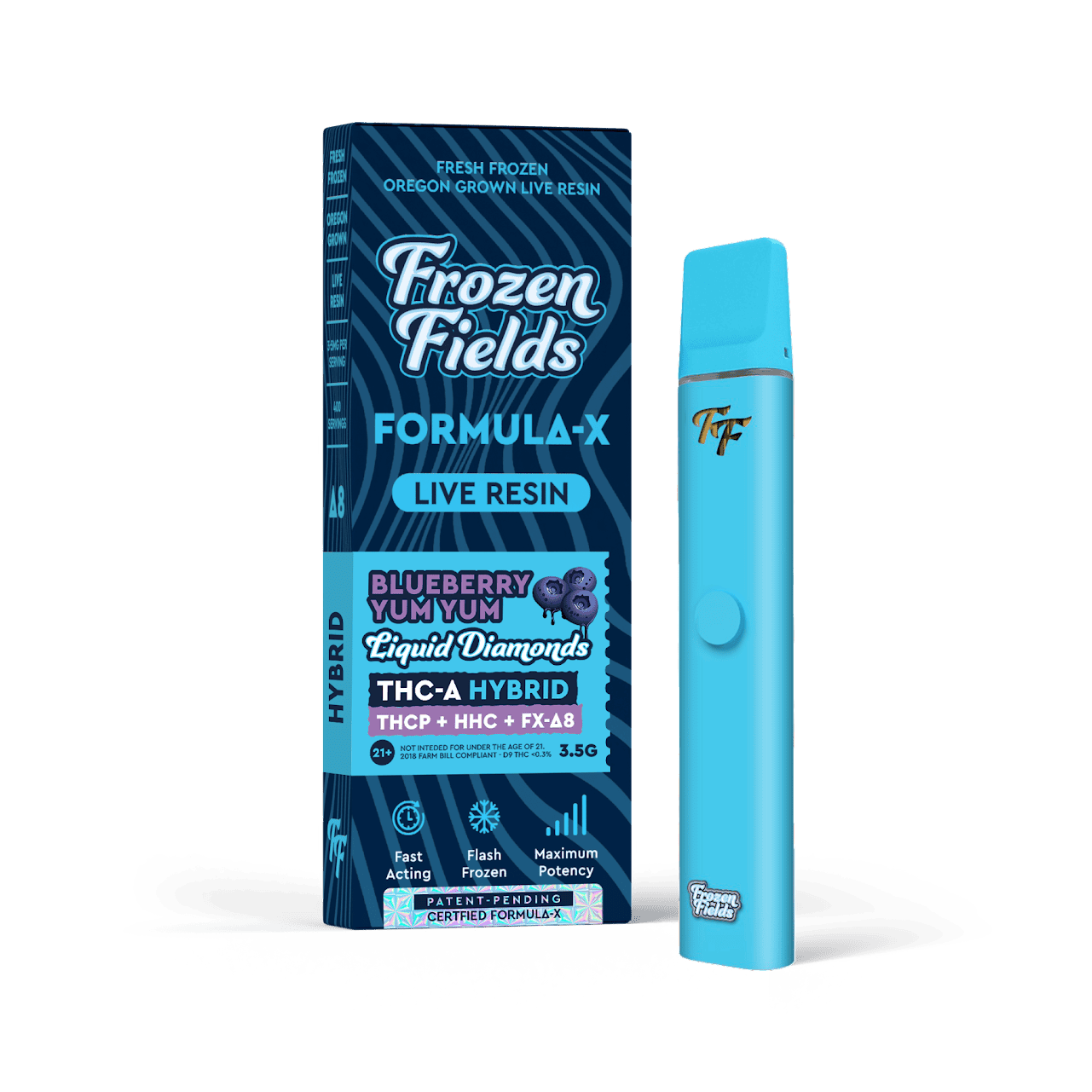 Frozen Fields Formula-X Delta 8 THC-A Disposable 3.5g (5/Pack) [DROPSHIP]
