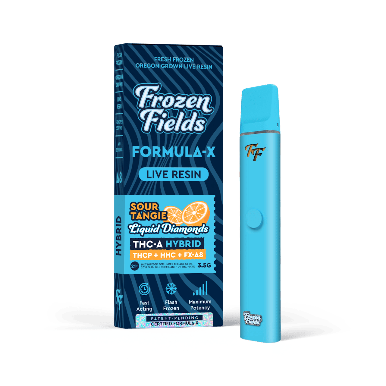Frozen Fields Formula-X Delta 8 THC-A Disposable 3.5g (5/Pack) [DROPSHIP]
