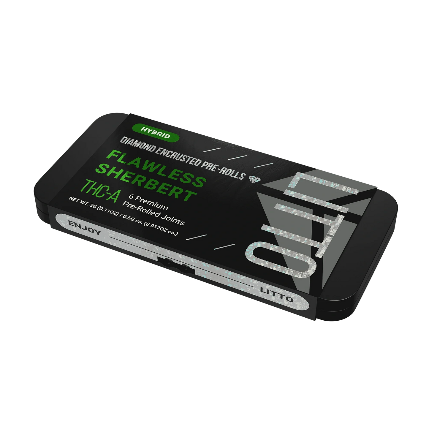 LITTO THC-A Diamond Encrusted Pre-Rolls 6ct 3g (SINGLE) [DROPSHIP]