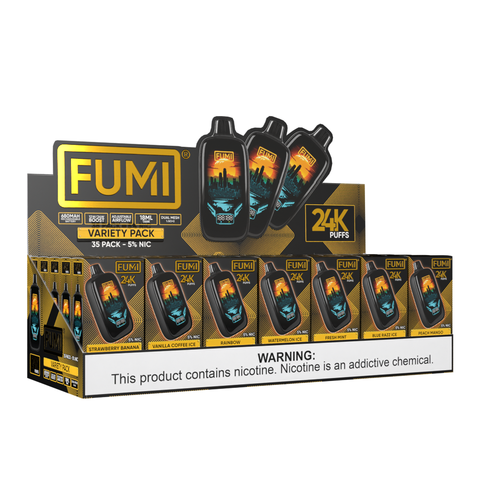 FUMI 24K Disposable 18mL 5% (35/pack) Variety Pack