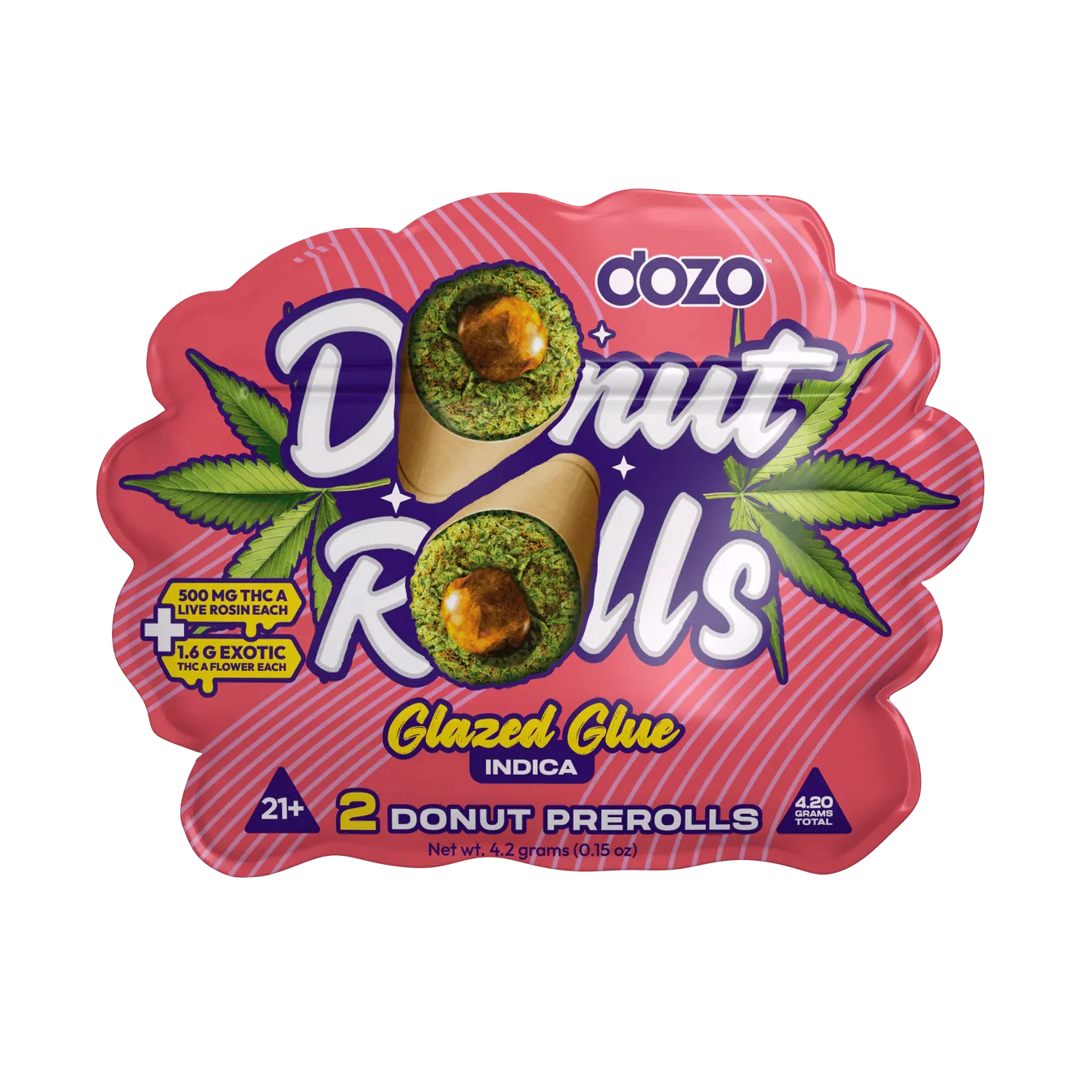 Dozo Donut Rolls THC-A Pre Roll 2.1g 2ct (SINGLE)