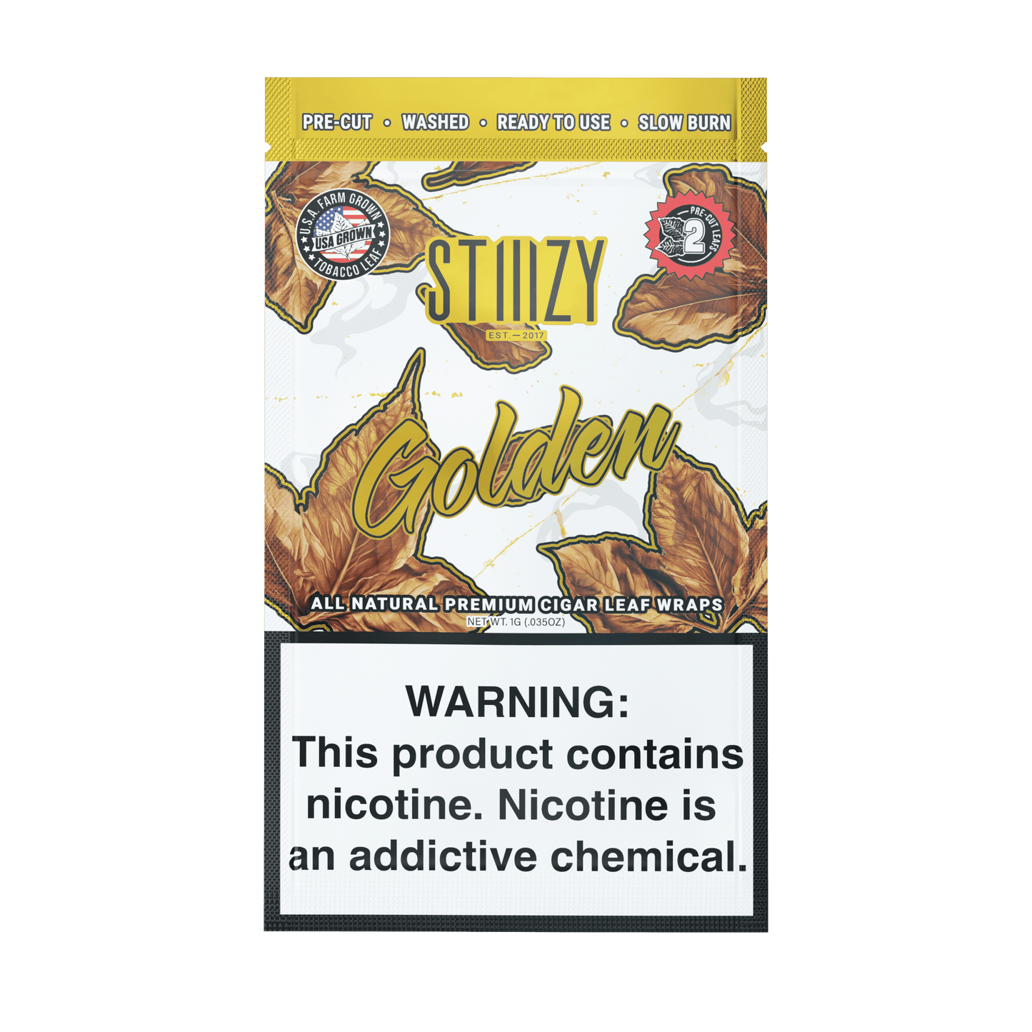 STIIIZY Premium All Natural Leaf Wraps 2ct (20/Pack)