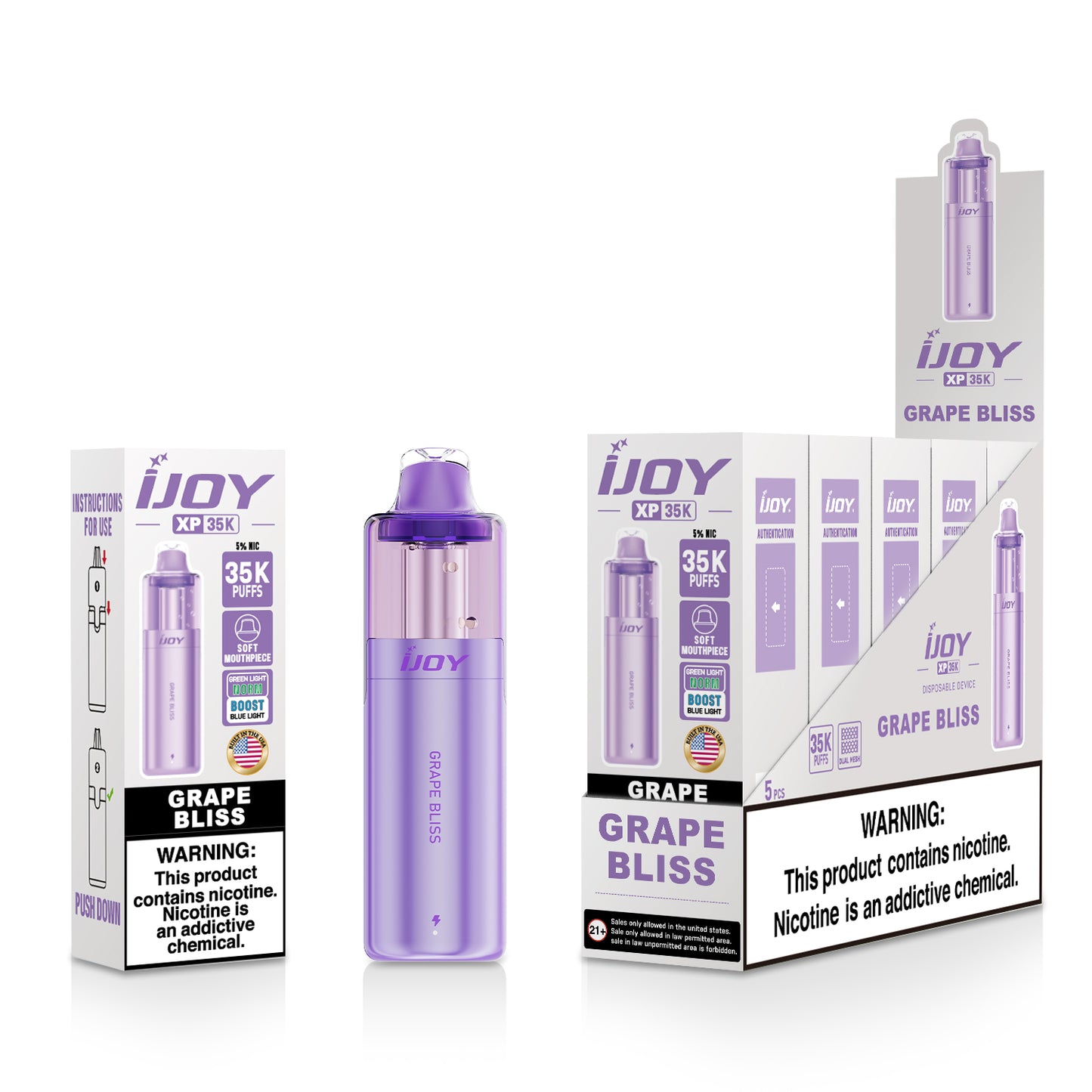 iJoy XP35K Disposable 18mL (5/pack) [TX Compliant]