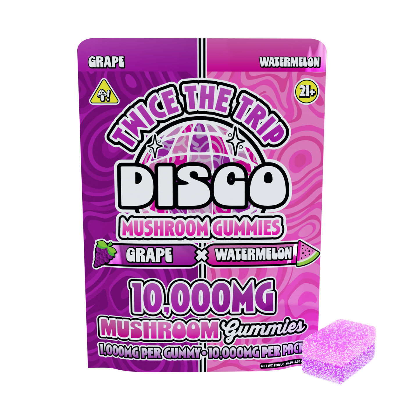 Disco By Chapo Extrax Twice The Trip Magic Mushroom Gummies 10g 10ct (6/Pack) [DROPSHIP]