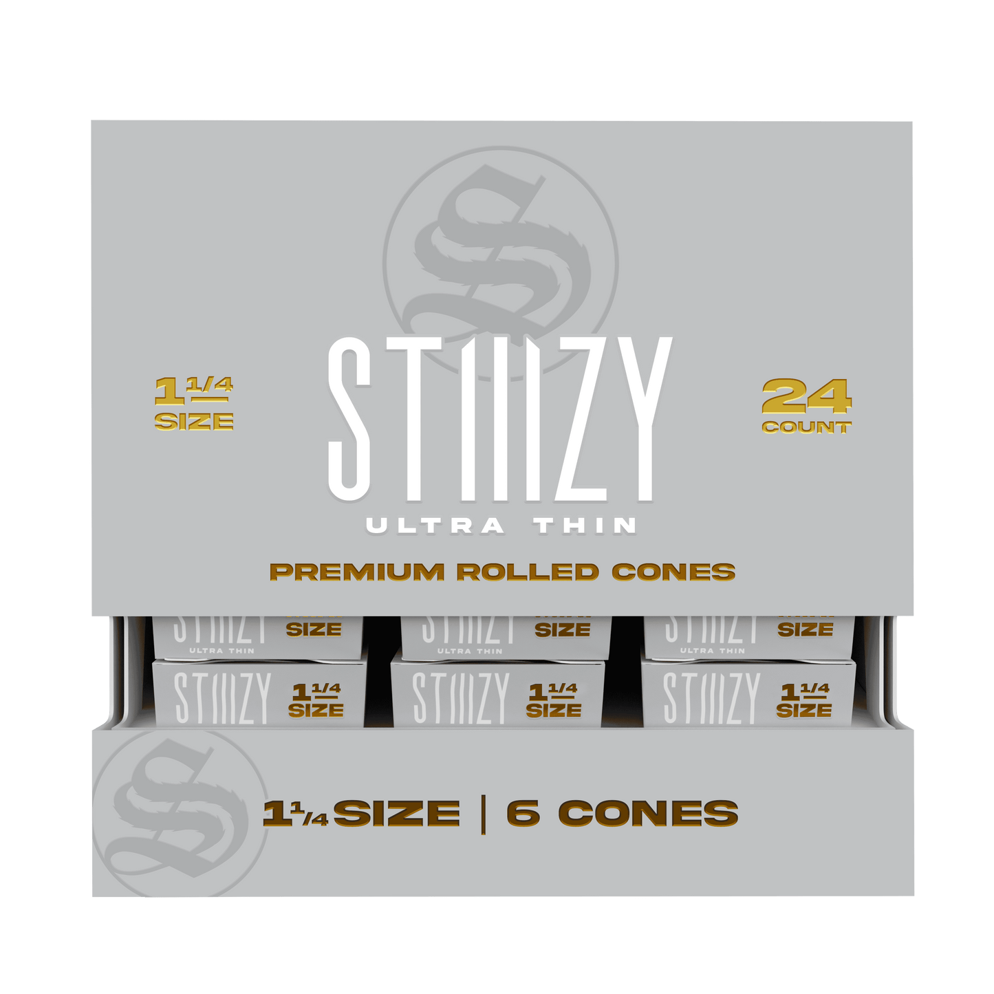 STIIIZY Paper Cones 1¼ Size 6ct (24/pack)