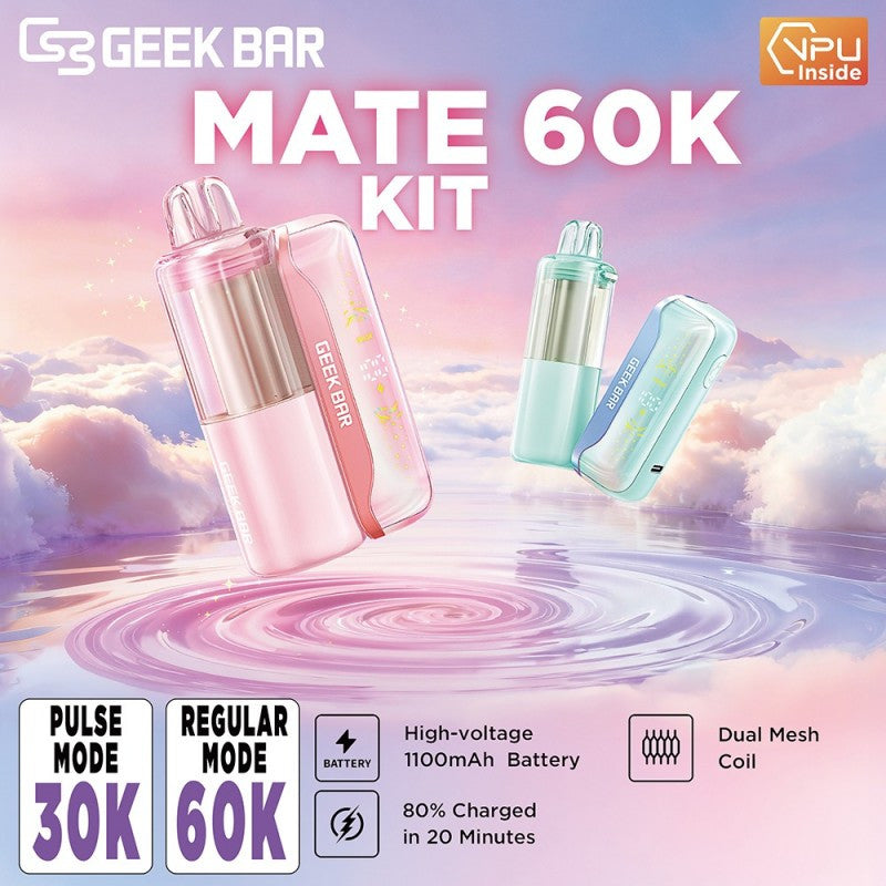 Geek Bar Mate 60K Disposable Pod 15mL (5/pack) [TX Compliant]