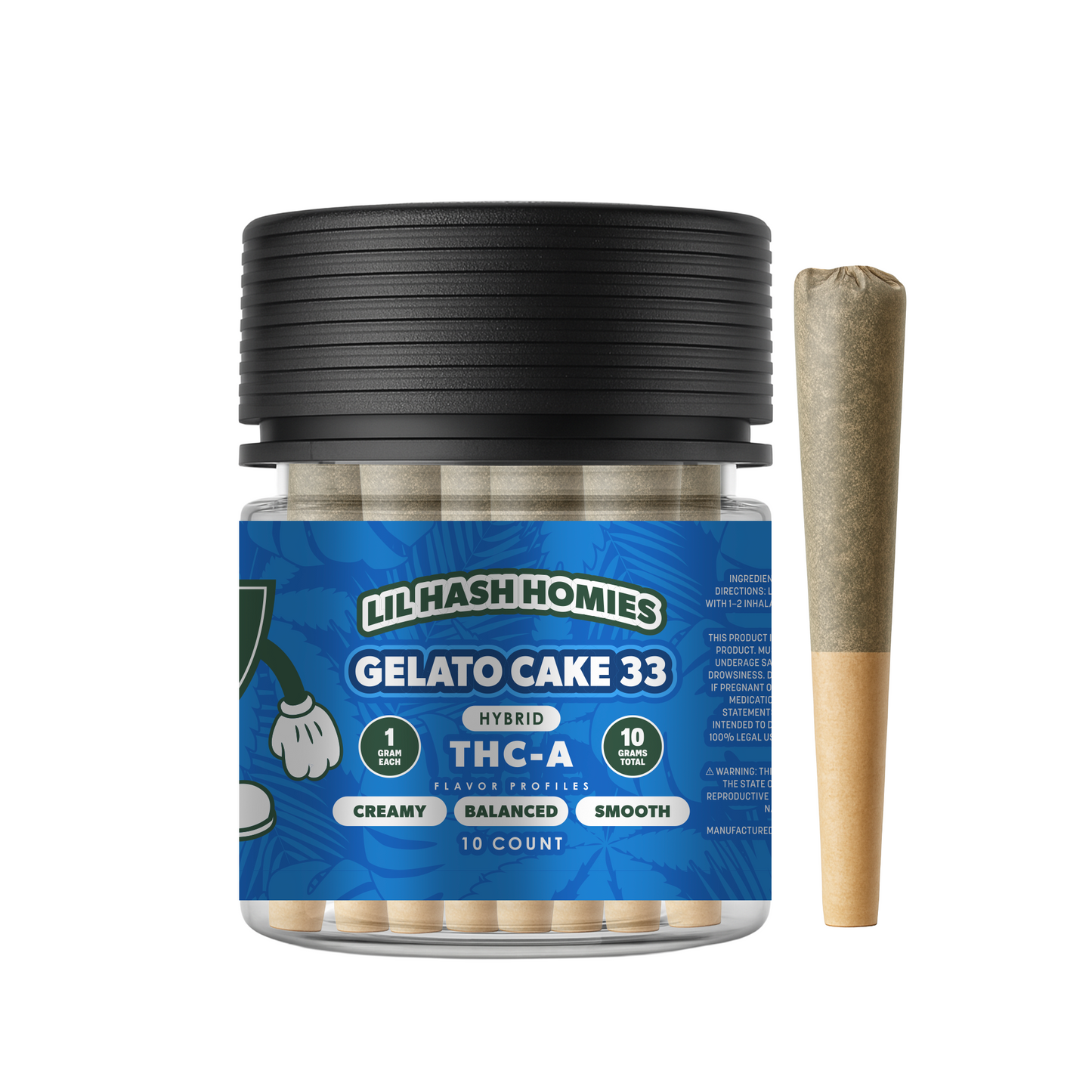 Hidden Hills Club Lil Hash Homies THCA Pre Roll 1g 10ct (SINGLE)