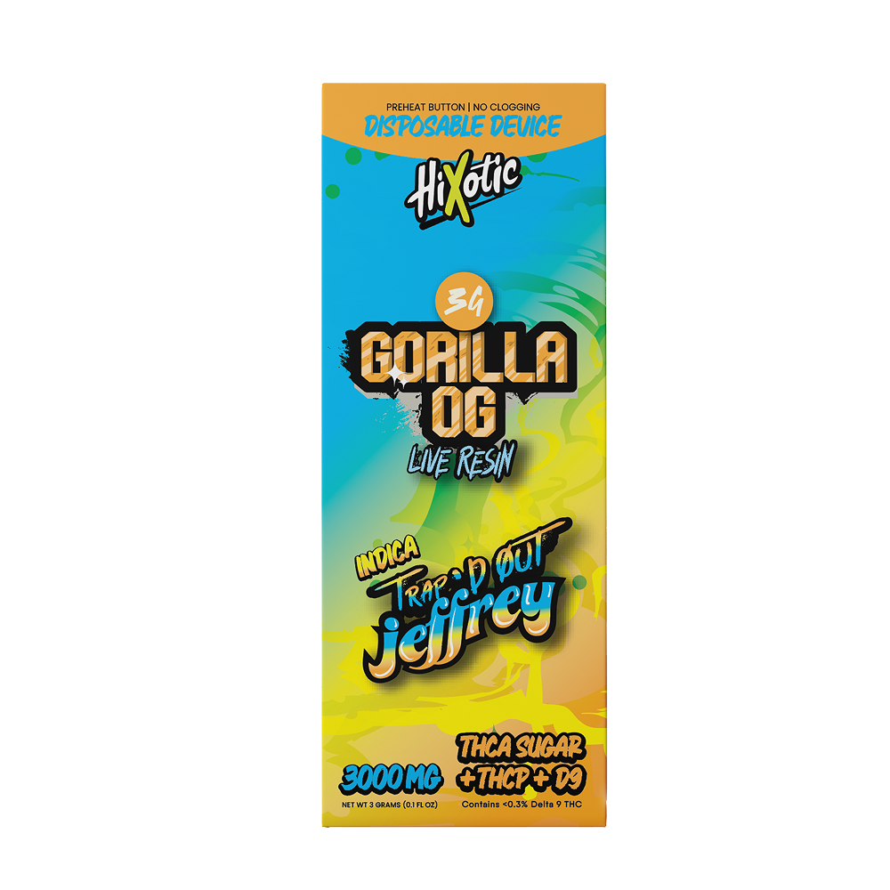 Hixotic Trap'd Out Jeffrey THC-A Disposable 3g (5/Pack) [DROPSHIP]
