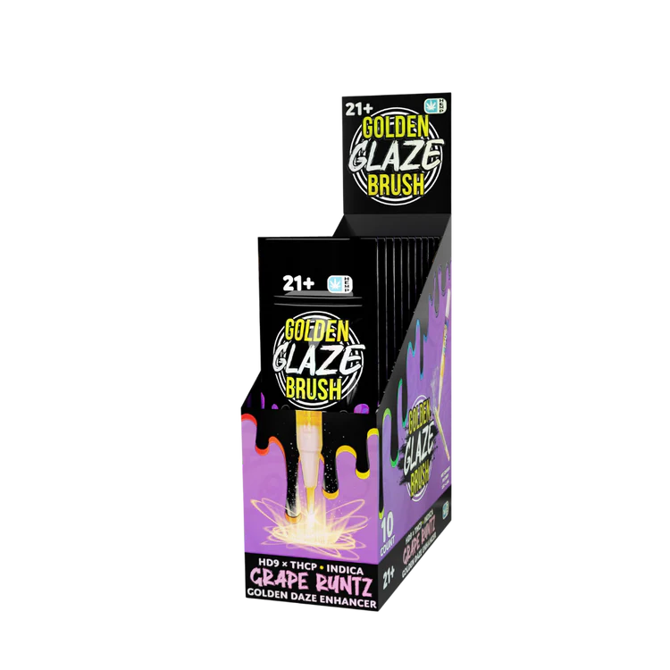 Golden Daze Enchancer Glaze THC-P Brush 1.5mL (10/pack) [DROPSHIP]