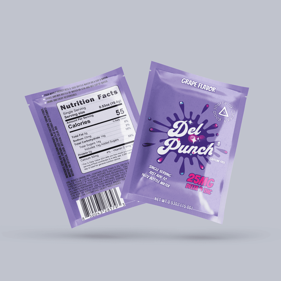 Del Punch 250mg D9 Drink Mix (10/pack)