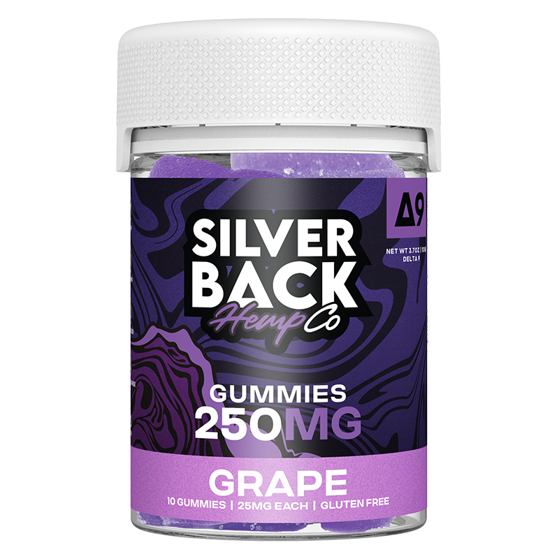 Silverback Hemp Co D9 Gummies 250mg 10ct (SINGLE) [DROPSHIP]