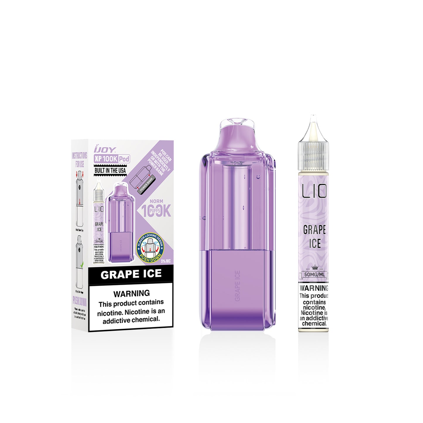 iJoy XP100K Disposable Pod 18mL + 15mL Bottle (5/pack) [TX Compliant]