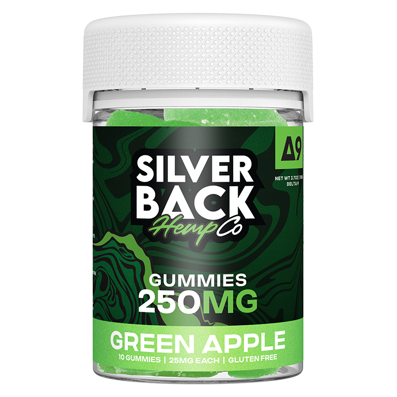 Silverback Hemp Co D9 Gummies 250mg 10ct (SINGLE) [DROPSHIP]