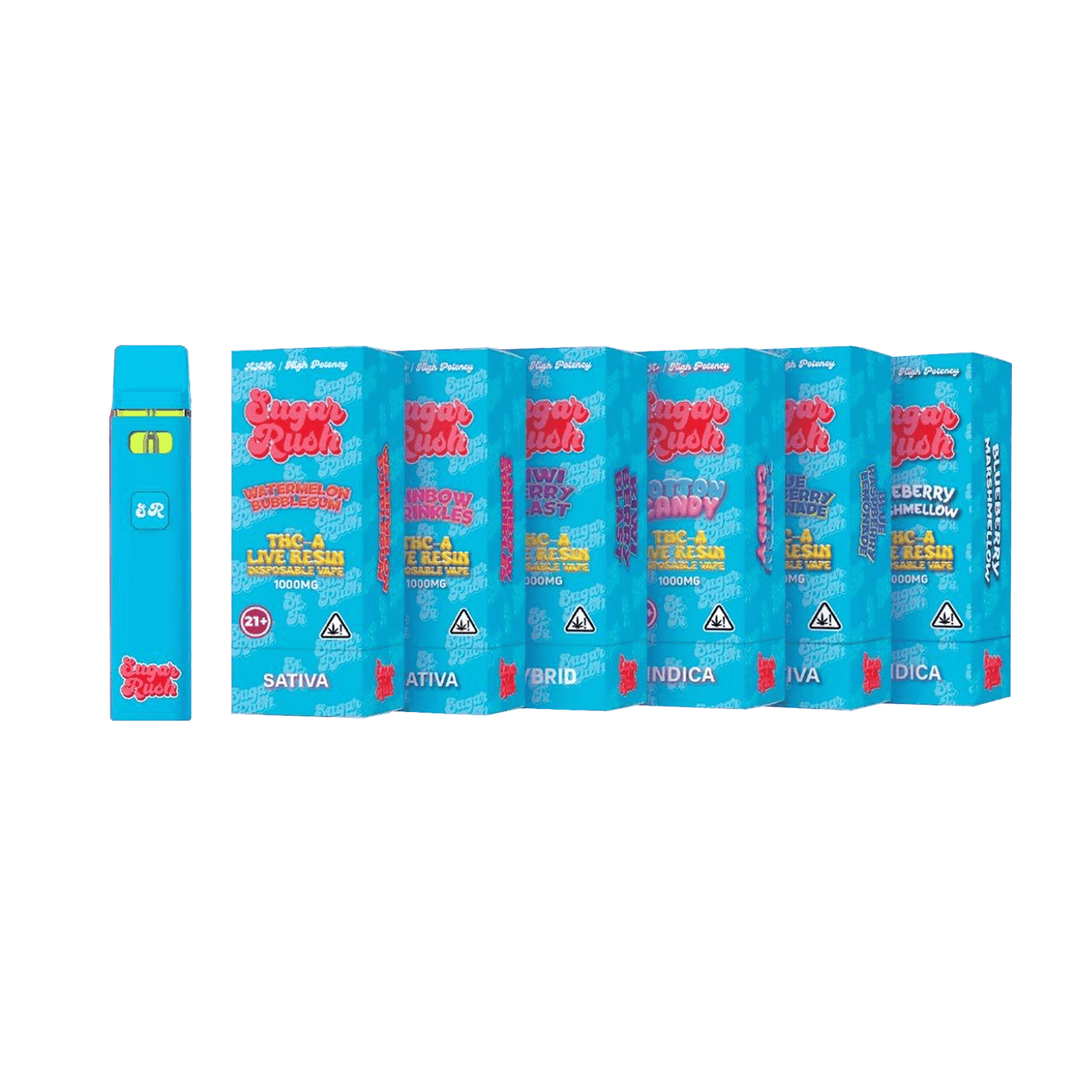 Sugar Rush THC-A Disposable 1g (5/pack)