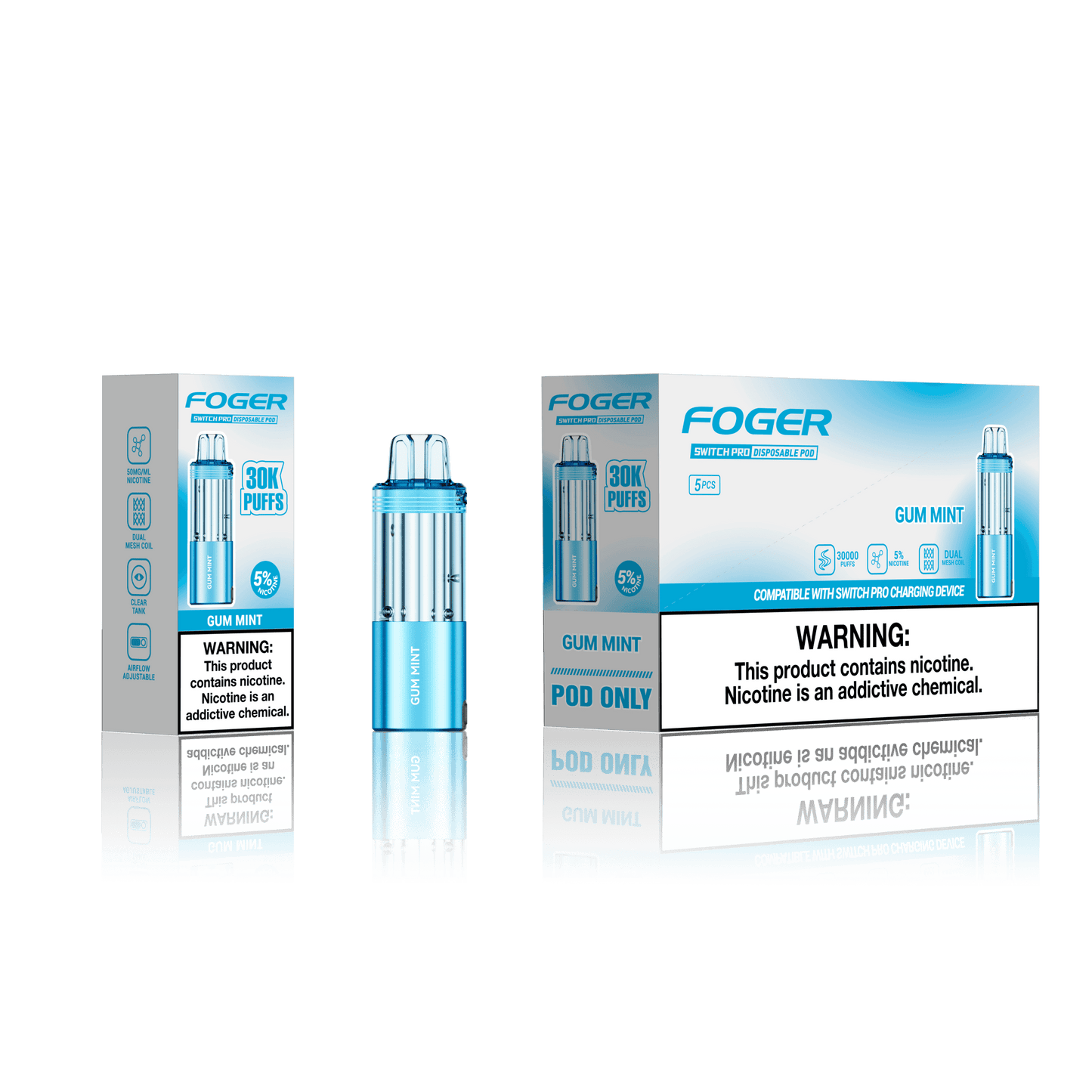 Foger Switch Pro Disposable Pod 19mL (5/pack) [CA]