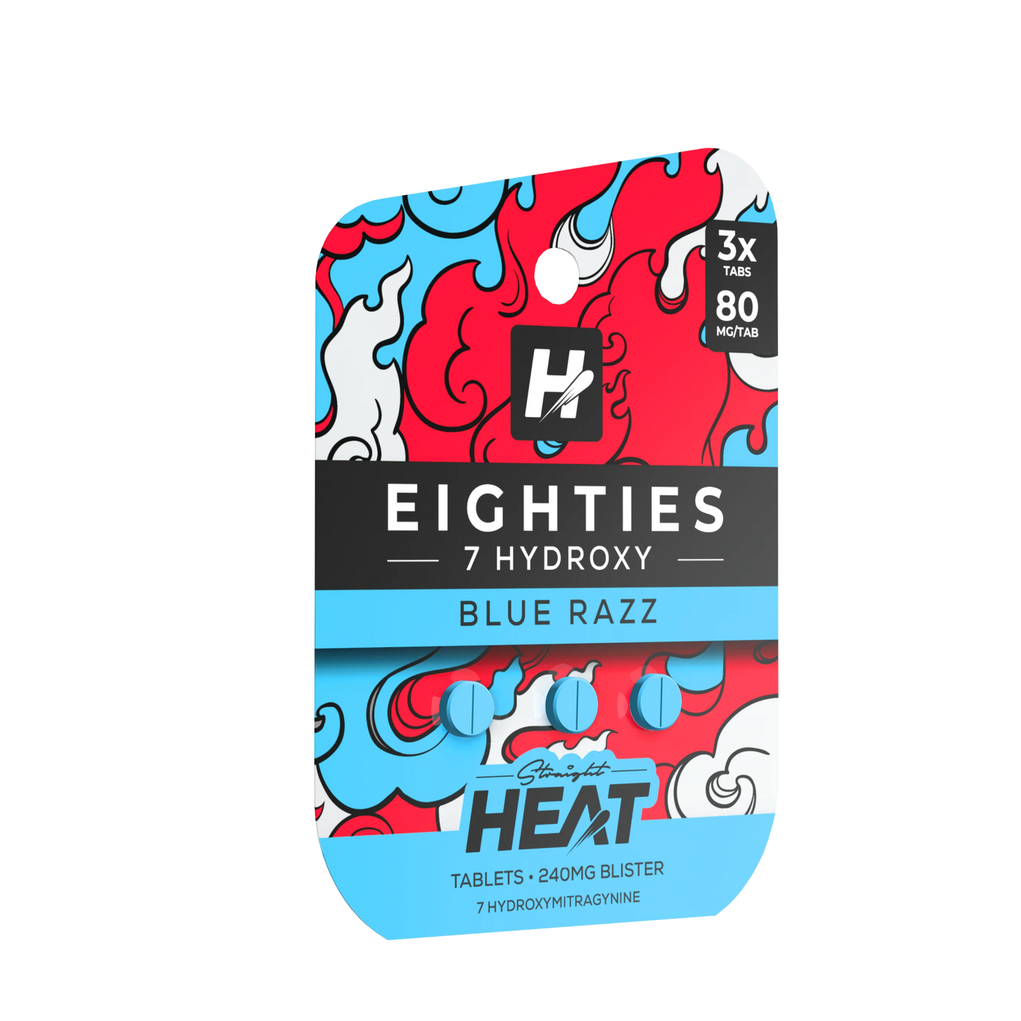 Straight Heat 7Hydroxy Eighties Tabs 80mg 3ct (SINGLE)