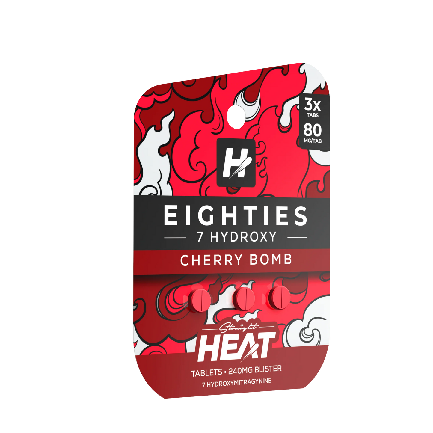 Straight Heat 7Hydroxy Eighties Tabs 80mg 3ct (SINGLE)