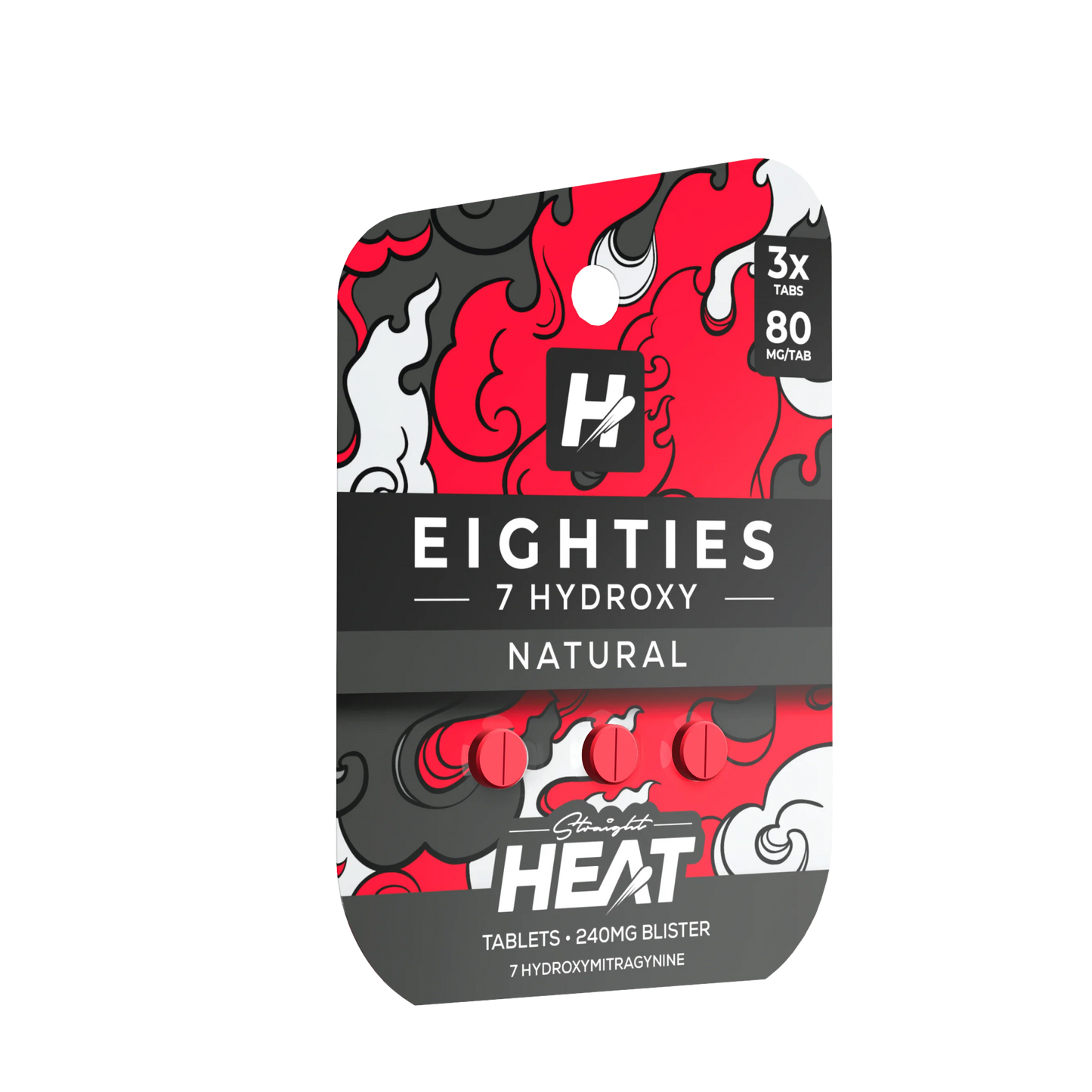 Straight Heat 7Hydroxy Eighties Tabs 80mg 3ct (SINGLE)