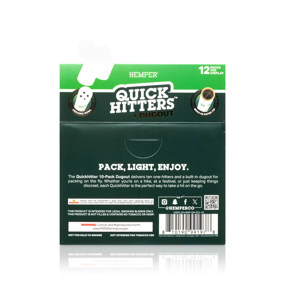 Hemper Quick Hitter Dugout Pack 10ct (12/pack)