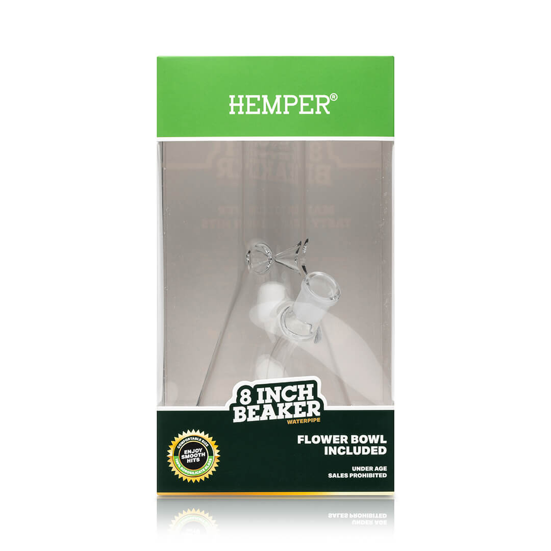 Hemper 8" Beaker Bong (SINGLE)