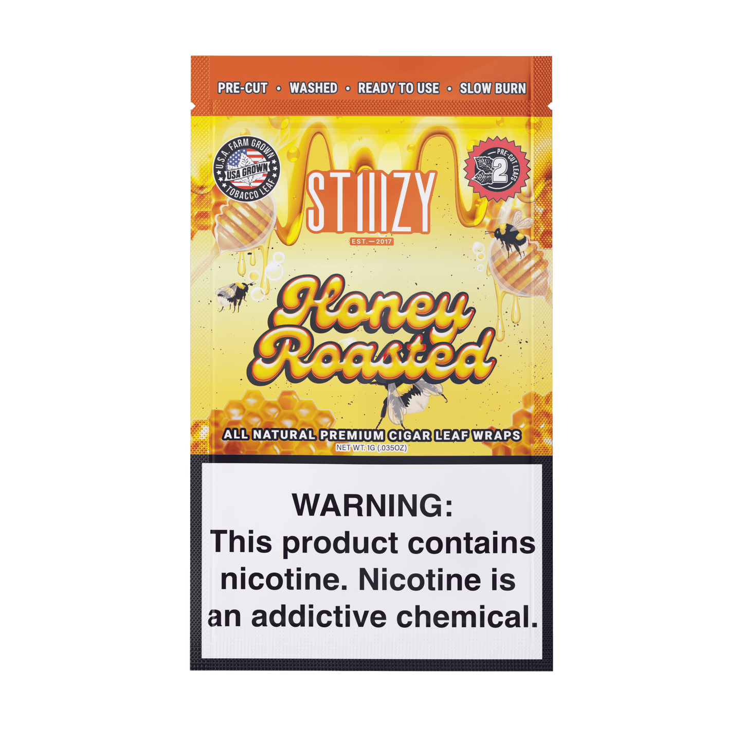STIIIZY Premium All Natural Leaf Wraps 2ct (20/Pack)