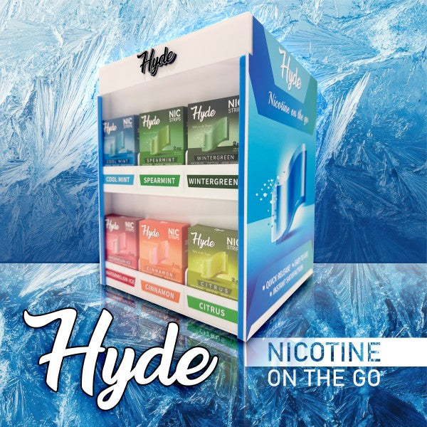 Hyde Nic Strips Pre Filled Display (30/pack)