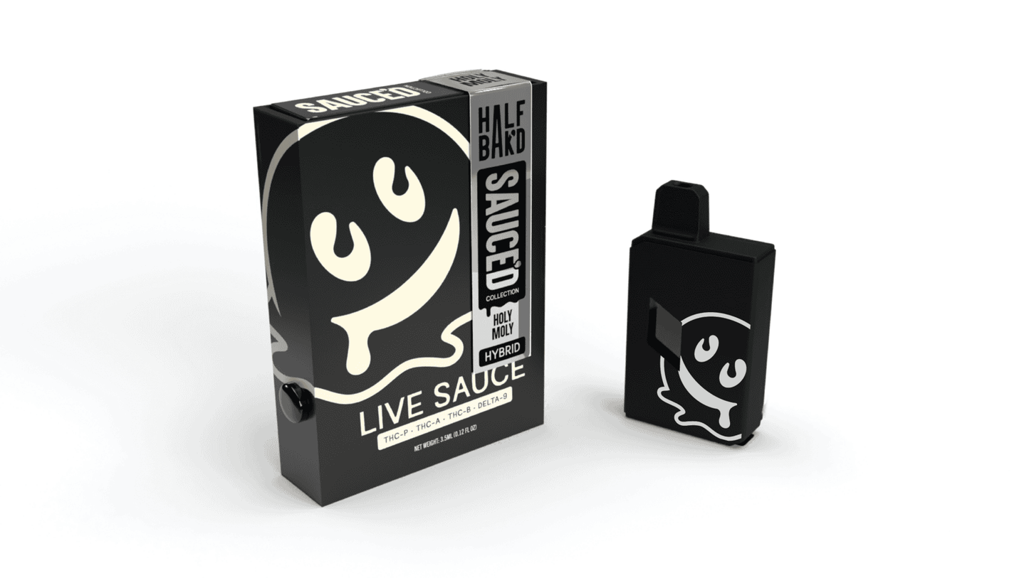 Half Bakd Sauced THC-A Live Resin Disposable 4g (5/Pack) [DROPSHIP]