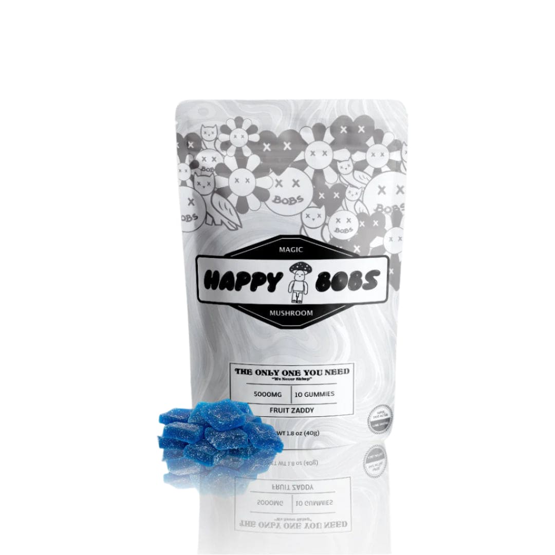 Happy Bobs Magic Mushroom Gummies 5000mg 10ct (10/Pack) [DROPSHIP]