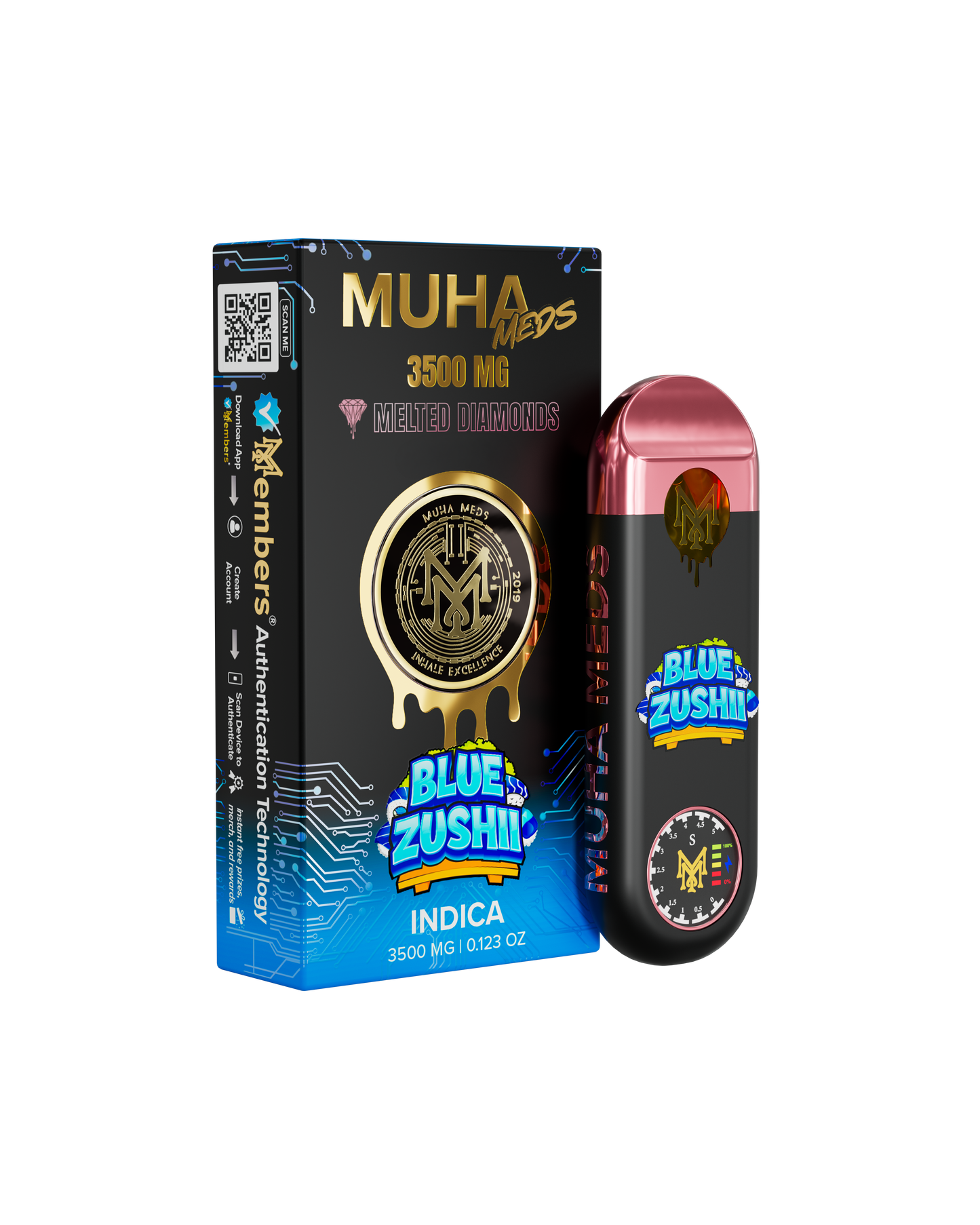 Muha Meds Melted Diamonds Disposable 3.5g (SINGLE)
