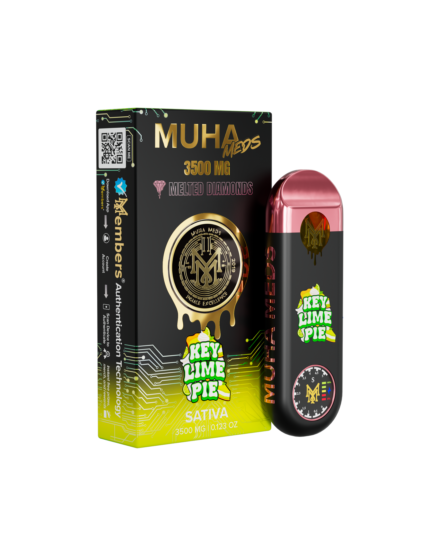 Muha Meds Melted Diamonds Disposable 3.5g (SINGLE)