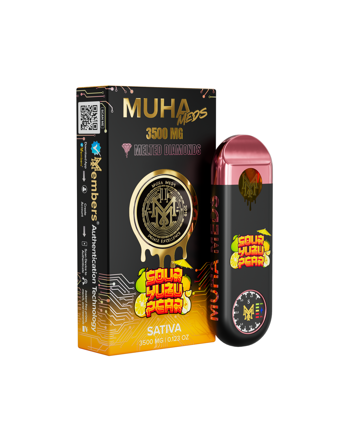 Muha Meds Melted Diamonds Disposable 3.5g (SINGLE)