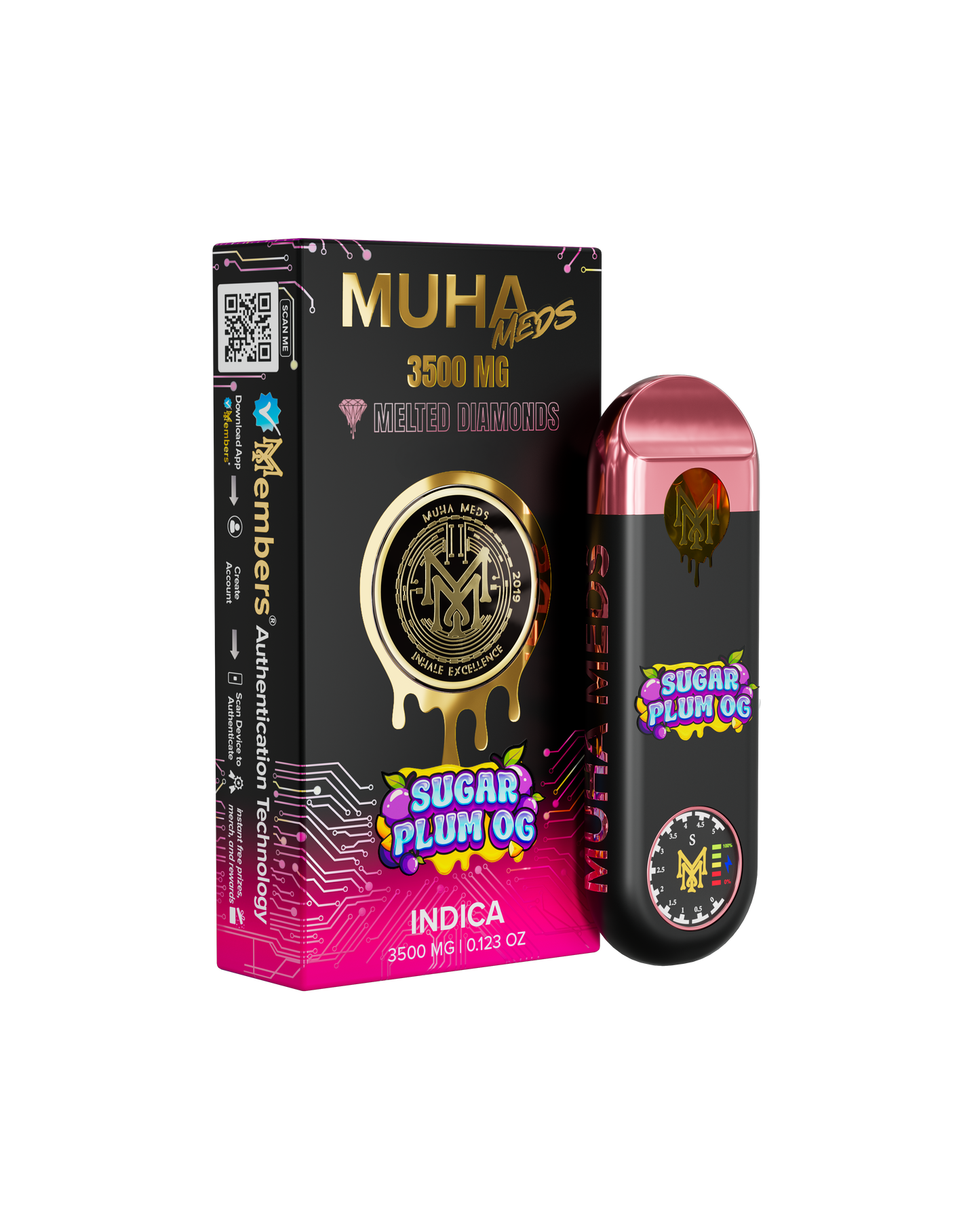 Muha Meds Melted Diamonds Disposable 3.5g (SINGLE)