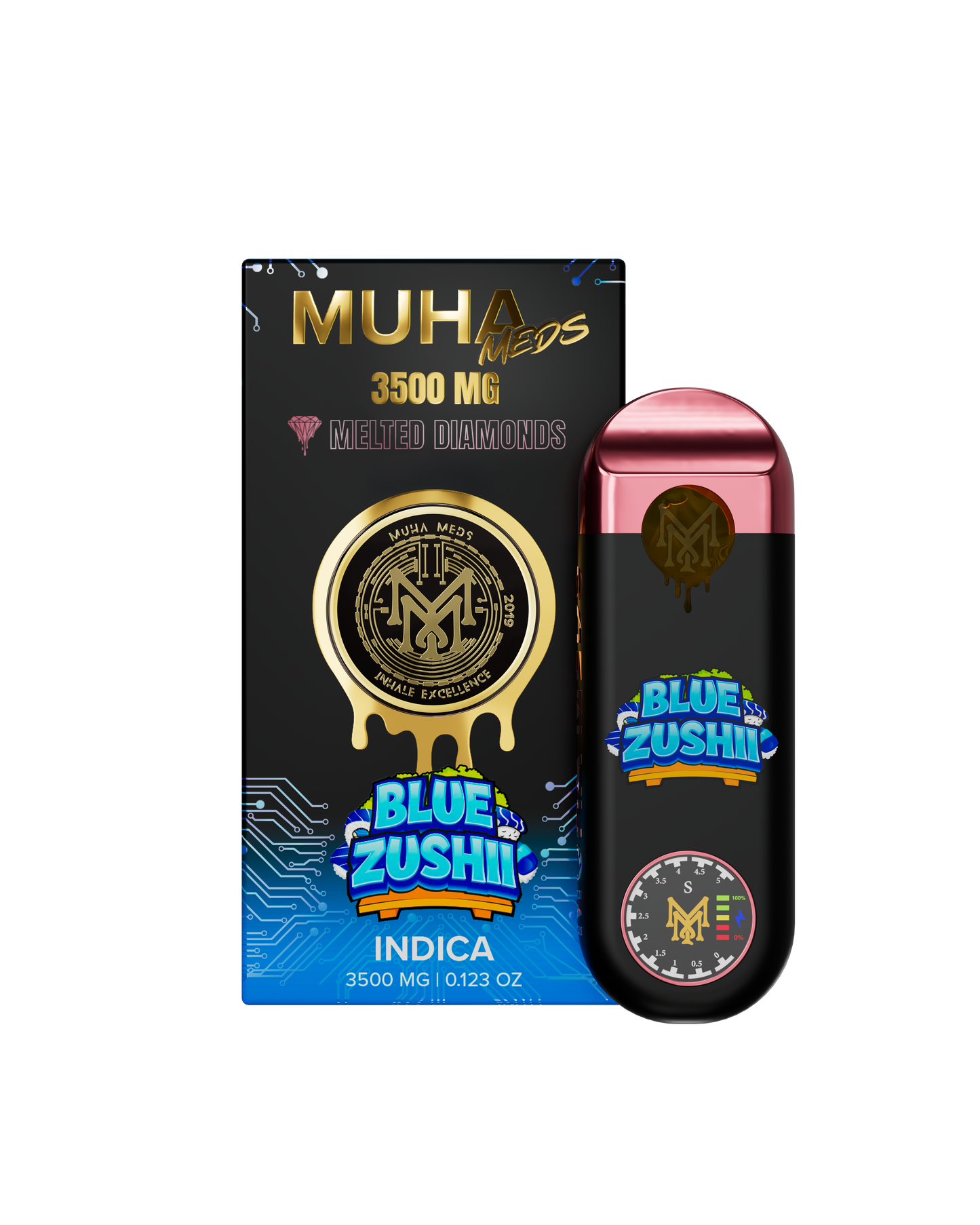 Muha Meds Melted Diamonds Disposable 3.5g (SINGLE)