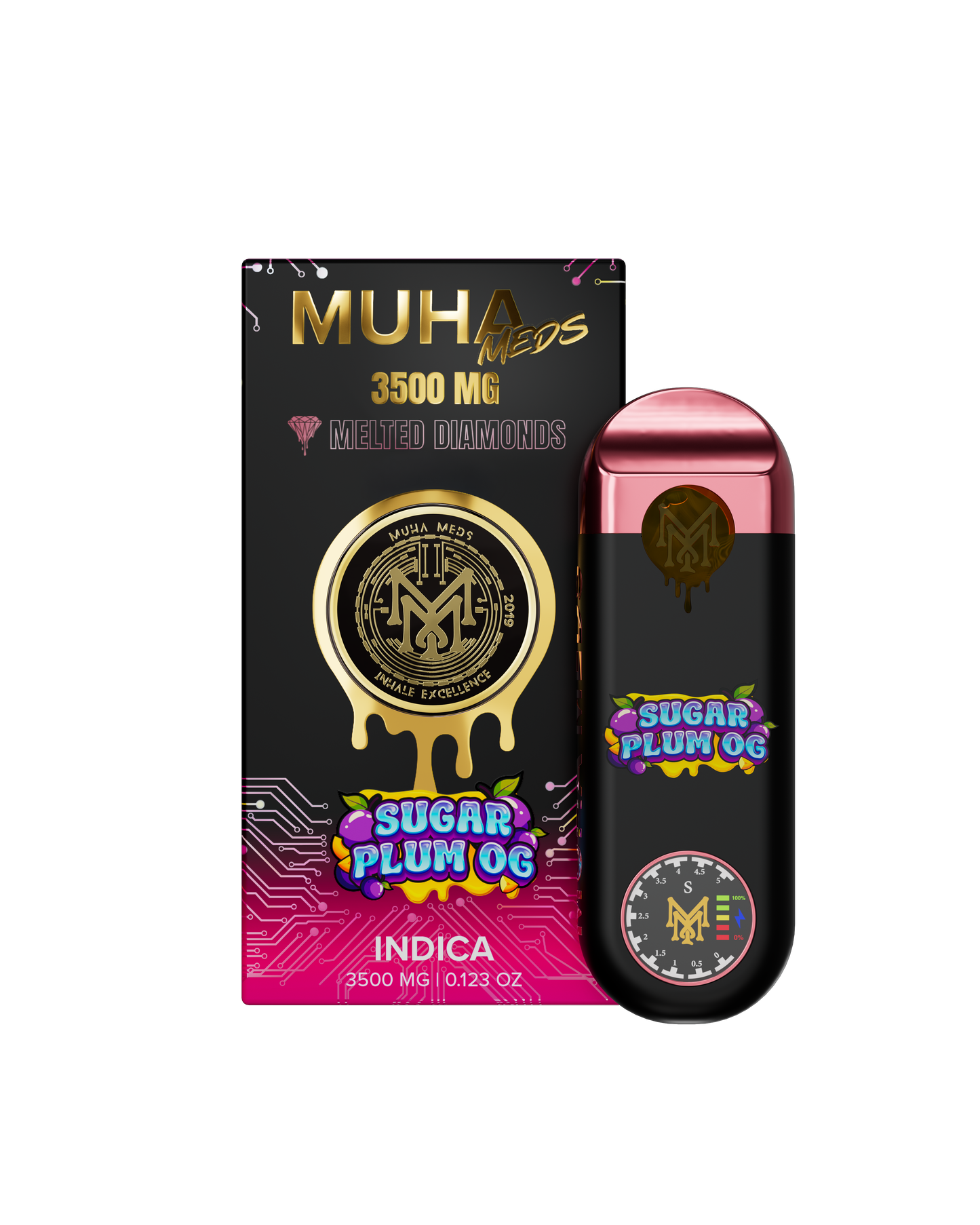 Muha Meds Melted Diamonds Disposable 3.5g (SINGLE)