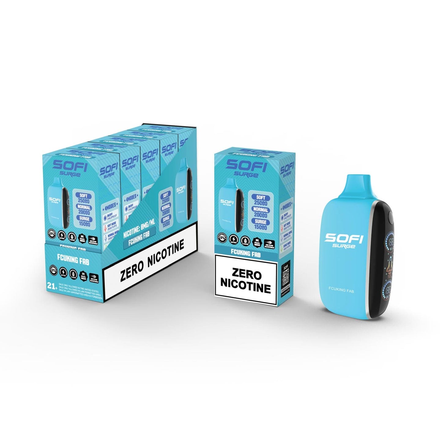 Sofi Surge 25K Zero Nicotine Disposable 22mL (5/pack) [CA]