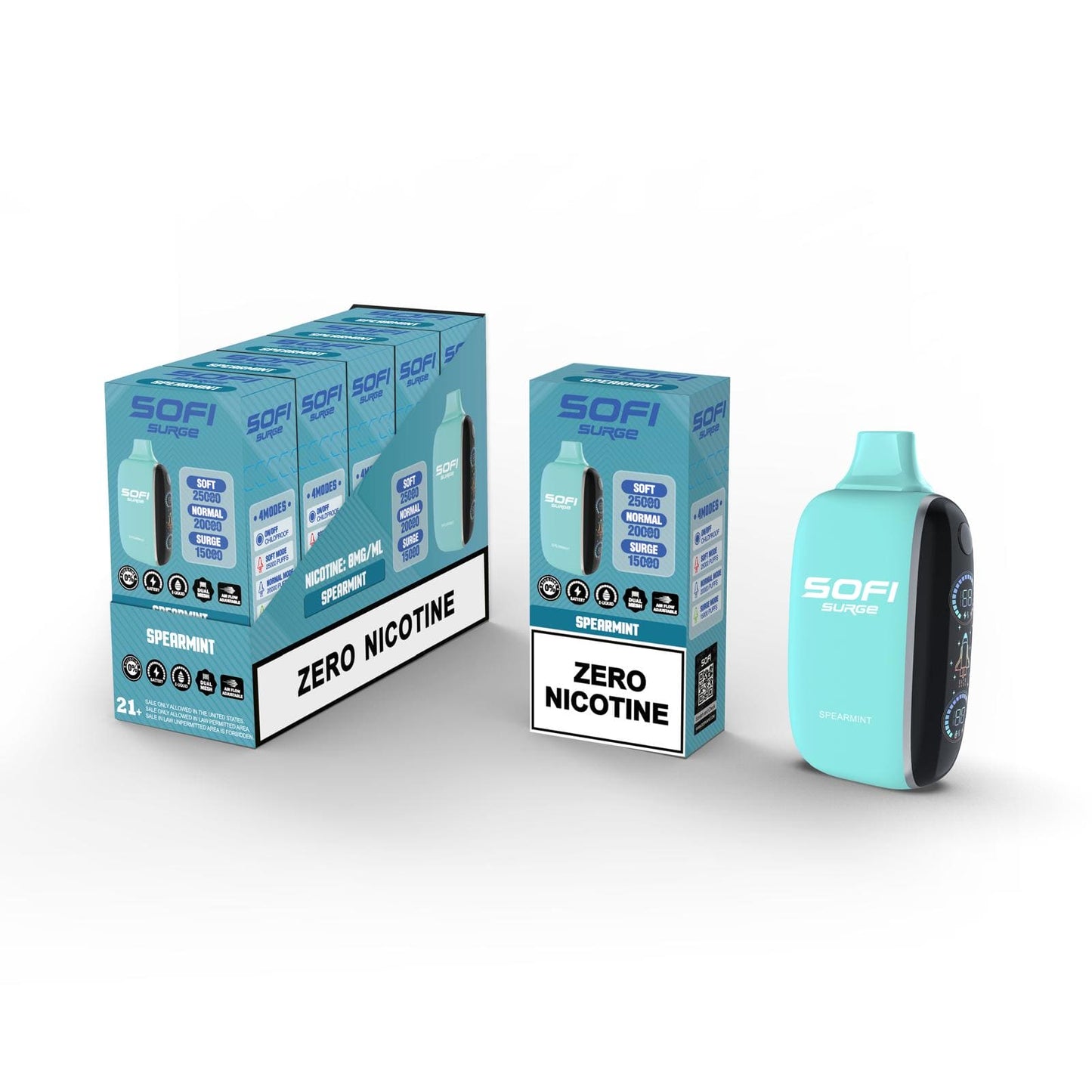 Sofi Surge 25K Zero Nicotine Disposable 22mL (5/pack) [CA]