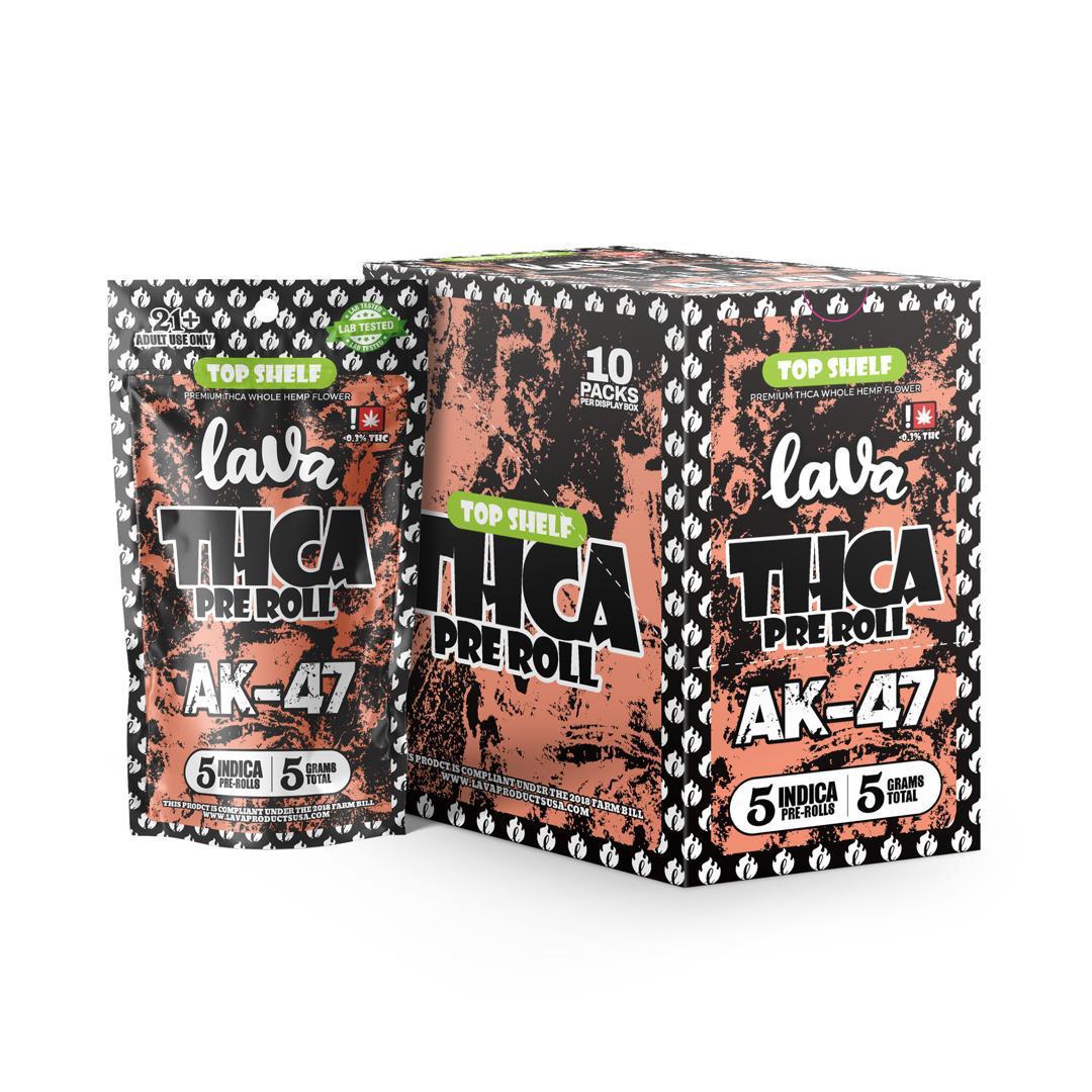 Lava THC-A Pre Roll 1g 5ct (10/pack) [DROPSHIP]