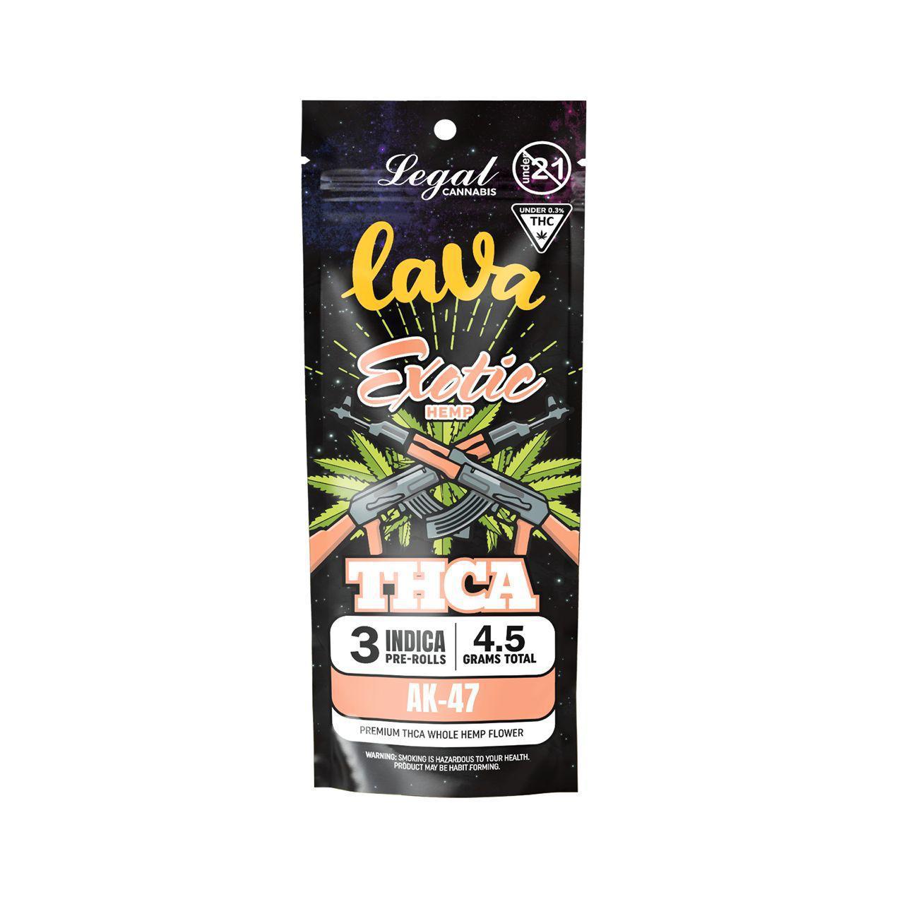 Lava Exotic THC-A Pre Roll 1.5g 3ct (10/pack) [DROPSHIP]