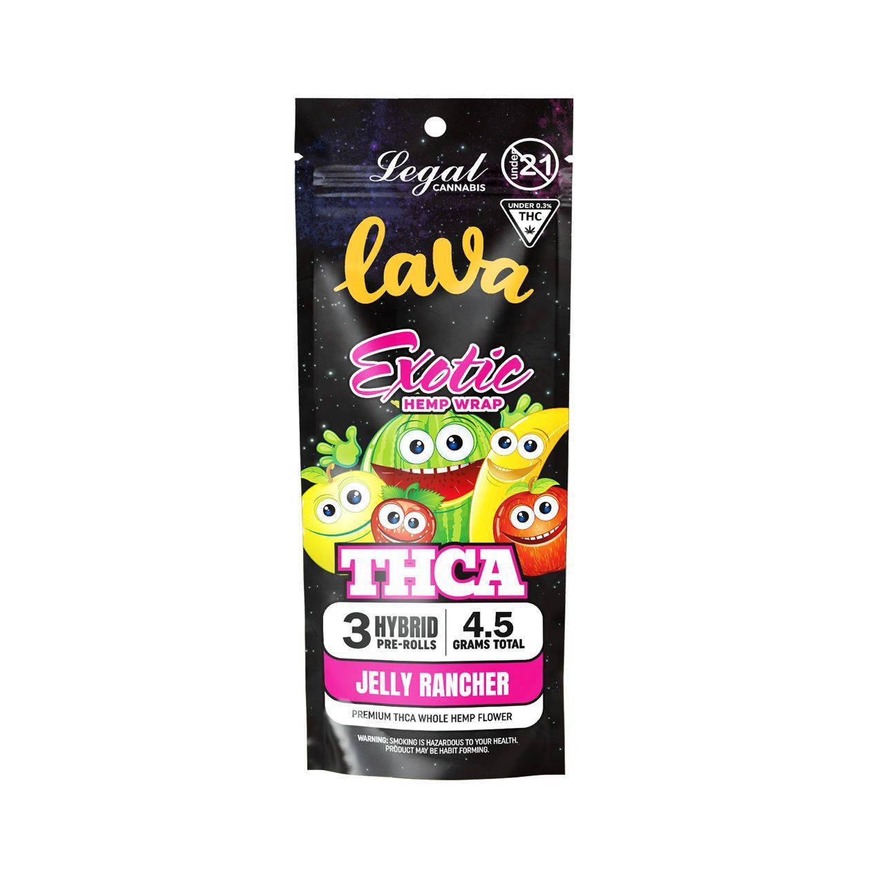 Lava Exotic THC-A Pre Roll 1.5g 3ct (10/pack) [DROPSHIP]