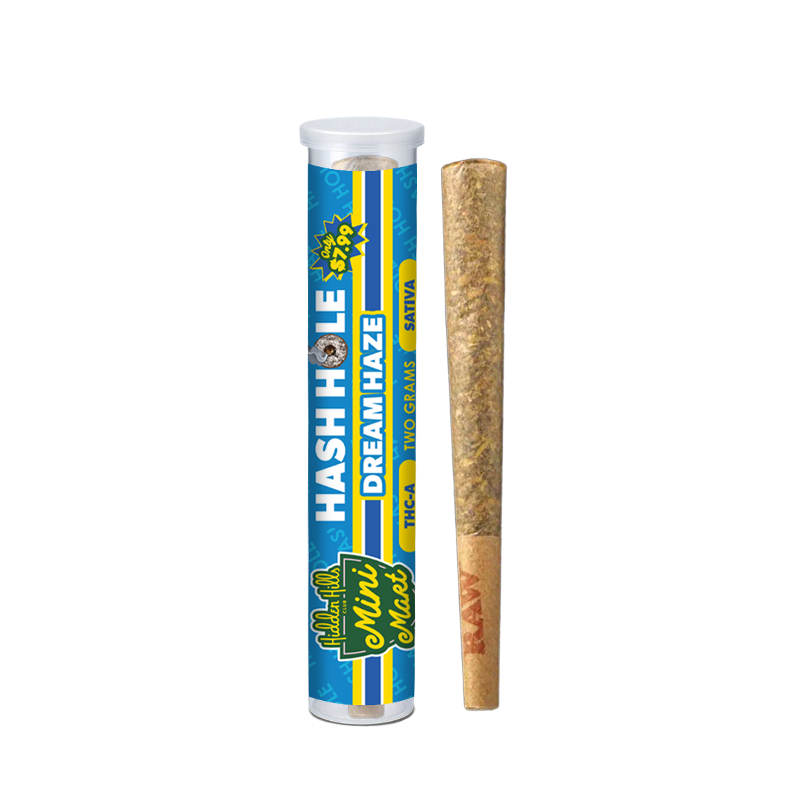 Hidden Hills $7.99 Pre Priced Mini Mart THC-A Hash Hole Pre Rolls 2g 1ct (20/pack)