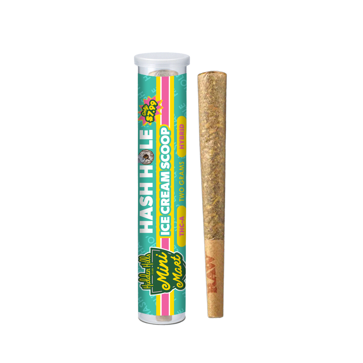 Hidden Hills $7.99 Pre Priced Mini Mart THC-A Hash Hole Pre Rolls 2g 1ct (20/pack)