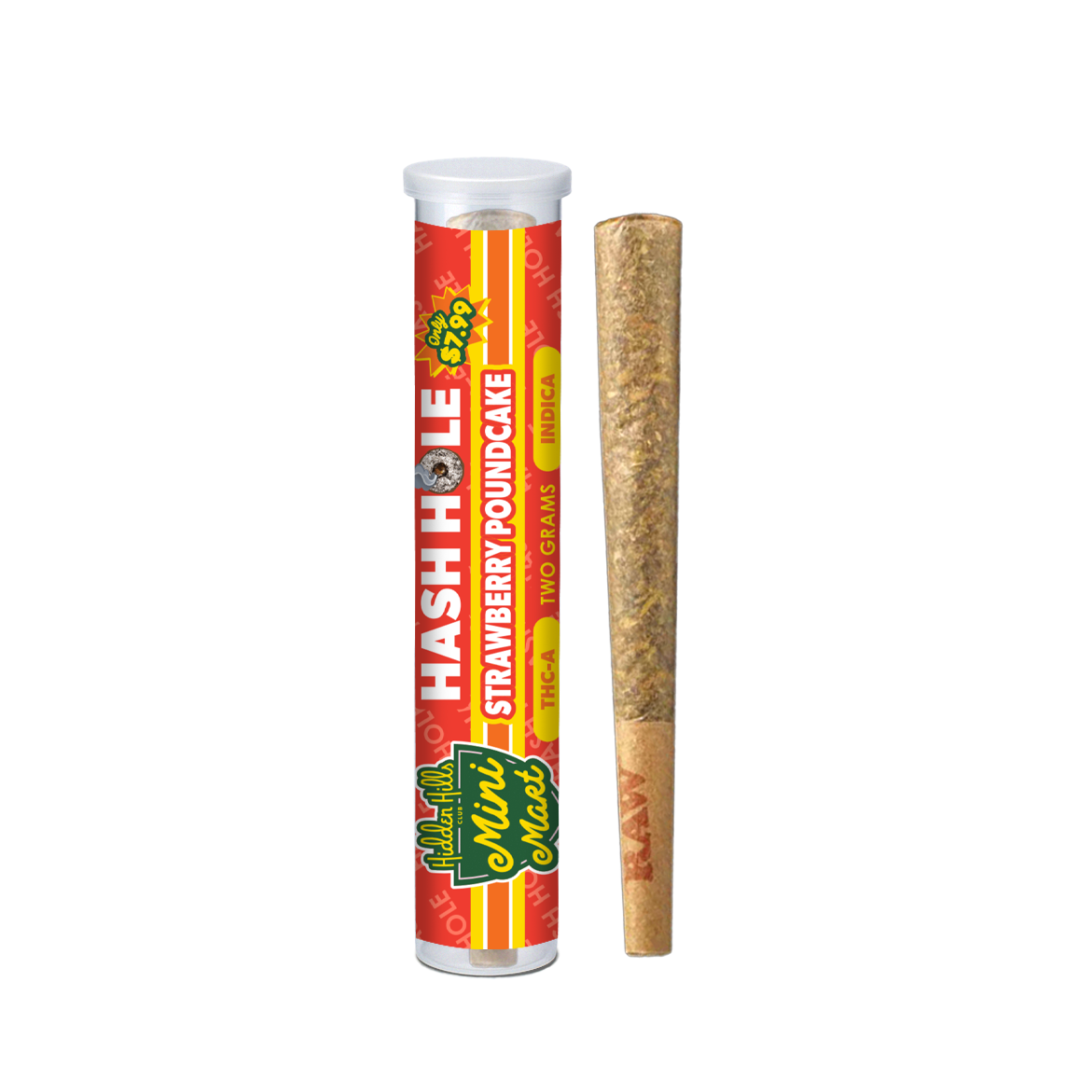 Hidden Hills $7.99 Pre Priced Mini Mart THC-A Hash Hole Pre Rolls 2g 1ct (20/pack)