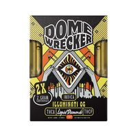 Domewrecker THC-A Liquid Diamonds Cartridge 2g 2ct (5/pack) [DROPSHIP]