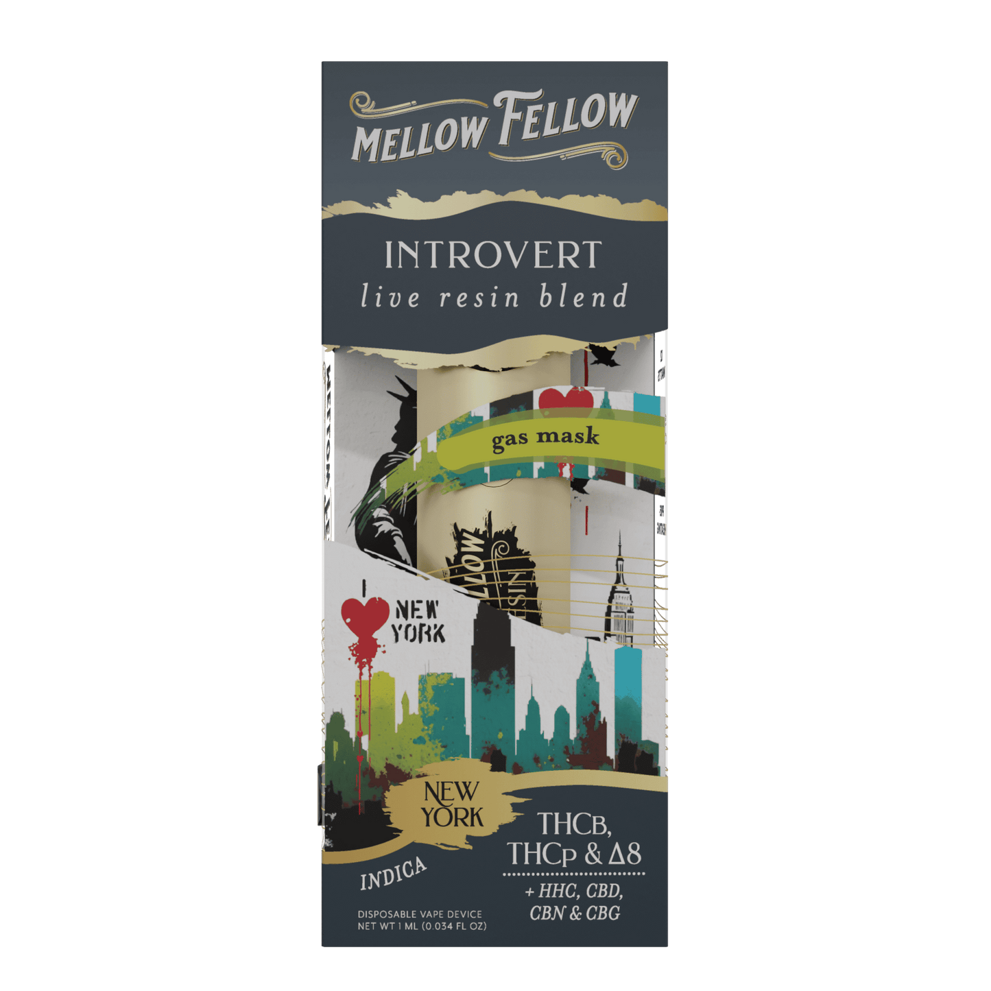 Mellow Fellow Destination Live Resin Disposable 1g (6/pack) [DROPSHIP]
