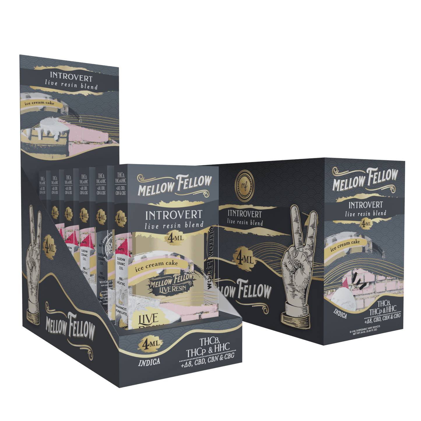 Mellow Fellow Live Resin Disposable 4g (6/pack) [DROPSHIP]