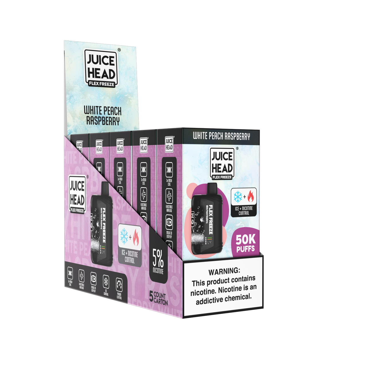 Juice Head Flex Freeze 50K Disposable 18ml (5/pack)