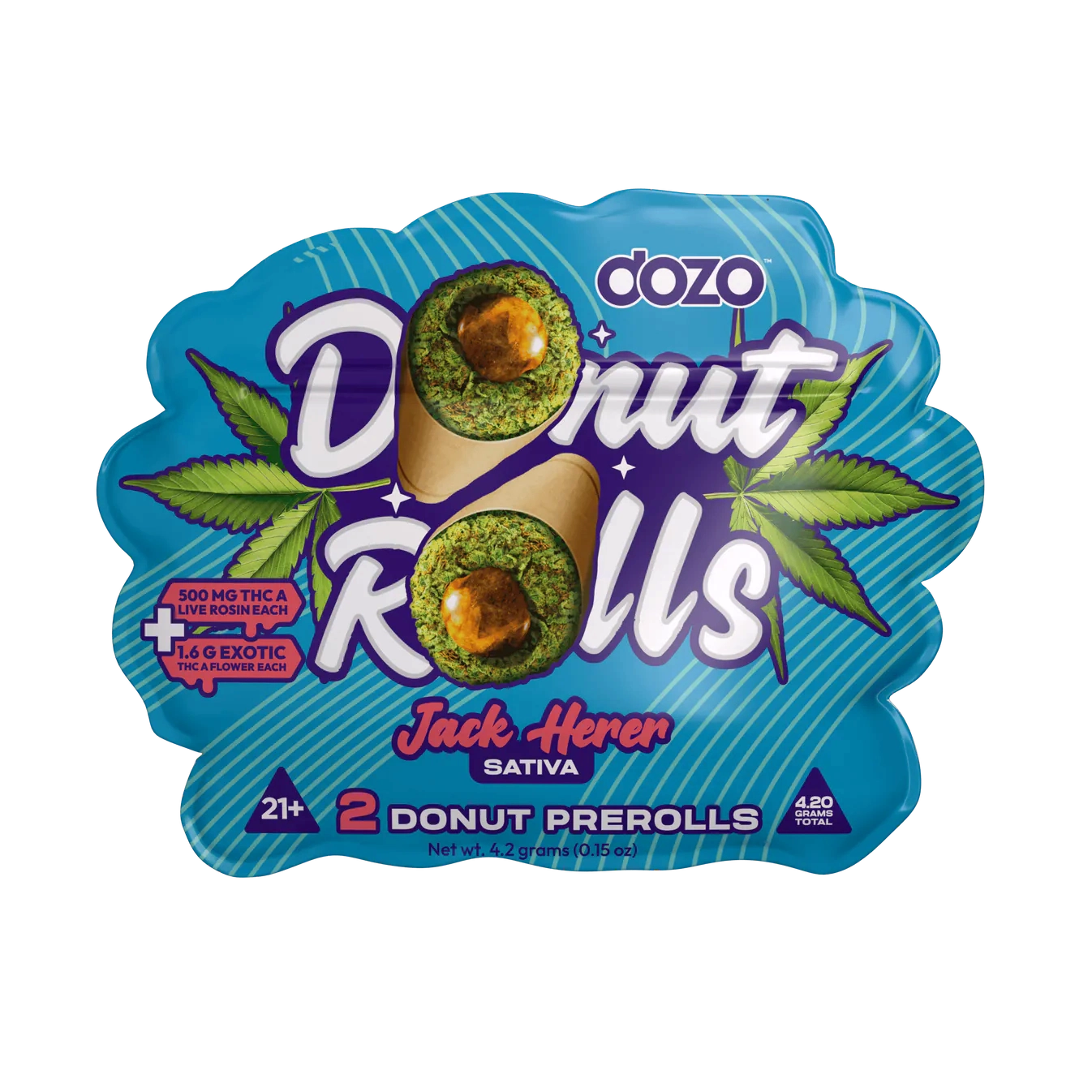 Dozo Donut Rolls THC-A Pre Roll 2.1g 2ct (SINGLE)